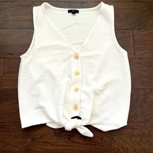 Women’s J Crew sleeveless tie front - size S -